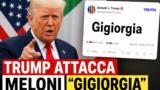 Trump: “Meloni voleva tornare amica mia” e la chiama Gigiorgia