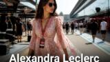 Alexandra Leclerc: abito rosa al Gran Premio d’Ungheria