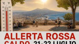 Allerta rossa caldo a Napoli, bollino rosso anche il 22 luglio: temperature percepite fino a 38°C