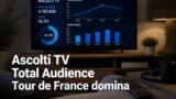 Ascolti TV Total Audience: Tour de France domina, Tim Summer Hits vince il prime time