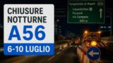 Chiusure notturne sulla Tangenziale di Napoli: il programma della settimana dal 6 al 10 luglio 2026