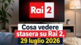 Cosa vedere stasera su Rai 2, 29 luglio 2026