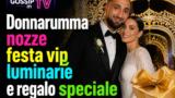 Donnarumma nozze festa vip luminarie e regalo speciale