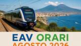 EAV agosto 2026: orari Circumvesuviana, Cumana, Circumflegrea e Metrocampania