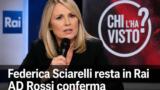 Federica Sciarelli resta in Rai. AD Rossi conferma: nuovi progetti in arrivo