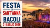 Festa di Sant’Anna Bacoli 2026: il 31 luglio concerto gratuito di LDA & AKA 7EVEN sul lungolago