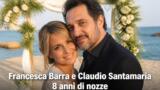 Francesca Barra e Claudio Santamaria, 8 anni di nozze: la dedica