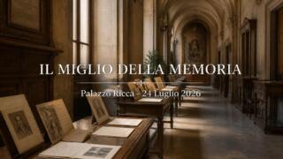 Il miglio della memoria, presentazione del volume fotografico a Palazzo Ricca