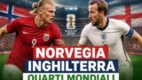 Mondiali 2026 Norvegia Inghilterra stasera su Rai 1