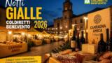 Notti Gialle di Coldiretti a Benevento 2026: street food contadino, vini sanniti e musica fino al 19 luglio
