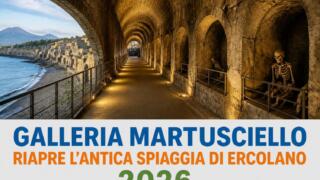 Riapre la Galleria Martusciello: il tunnel verso l’Antica Spiaggia di Ercolano