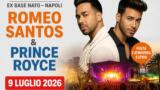 Romeo Santos e Prince Royce in concerto a Napoli: biglietti e info sul tour