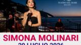 Simona Molinari in concerto gratuito stasera al Teatro del Mare di Maiori