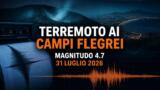 Terremoto a Napoli 31 luglio, magnitudo e epicentro