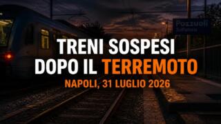 Terremoto a Napoli, treni sospesi: Cumana e Circumflegrea ferme