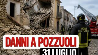 Terremoto ai Campi Flegrei, danni a Pozzuoli: crollata una palazzina disabitata