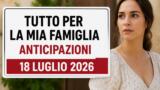 Tutto per la mia famiglia, 18 luglio 2026: anticipazioni puntata di oggi