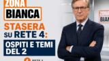Zona Bianca stasera su Rete 4: ospiti e temi del 23 luglio