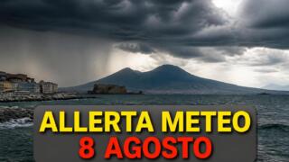 Allerta meteo gialla a Napoli oggi 8 agosto: chiusi parchi, pontile di Bagnoli e spiagge