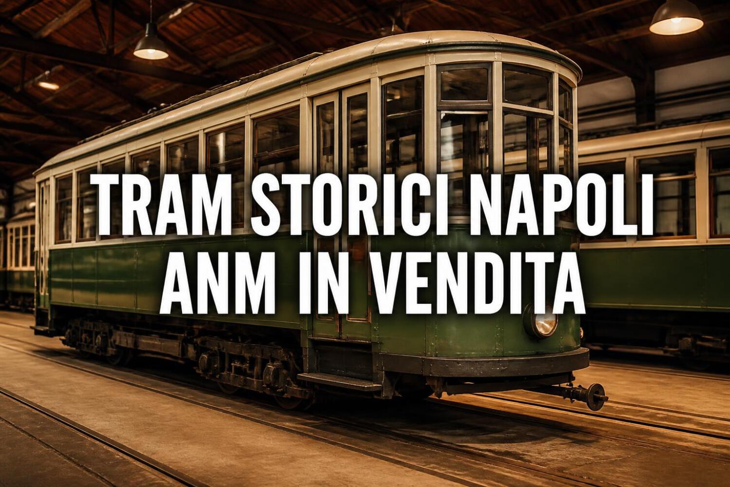 ANM mette in vendita altri due tram storici di Napoli