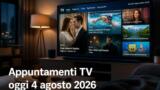 Appuntamenti TV da non perdere oggi 4 agosto 2026