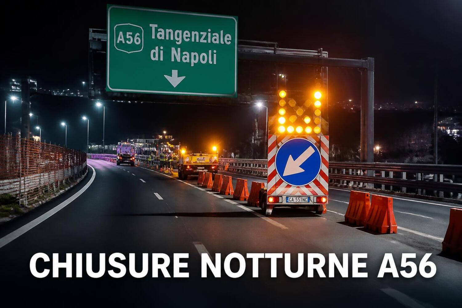 Chiusure notturne sulla Tangenziale di Napoli: il programma della settimana 17-23 agosto