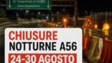 Chiusure notturne sulla Tangenziale di Napoli: il programma della settimana 24-30 agosto