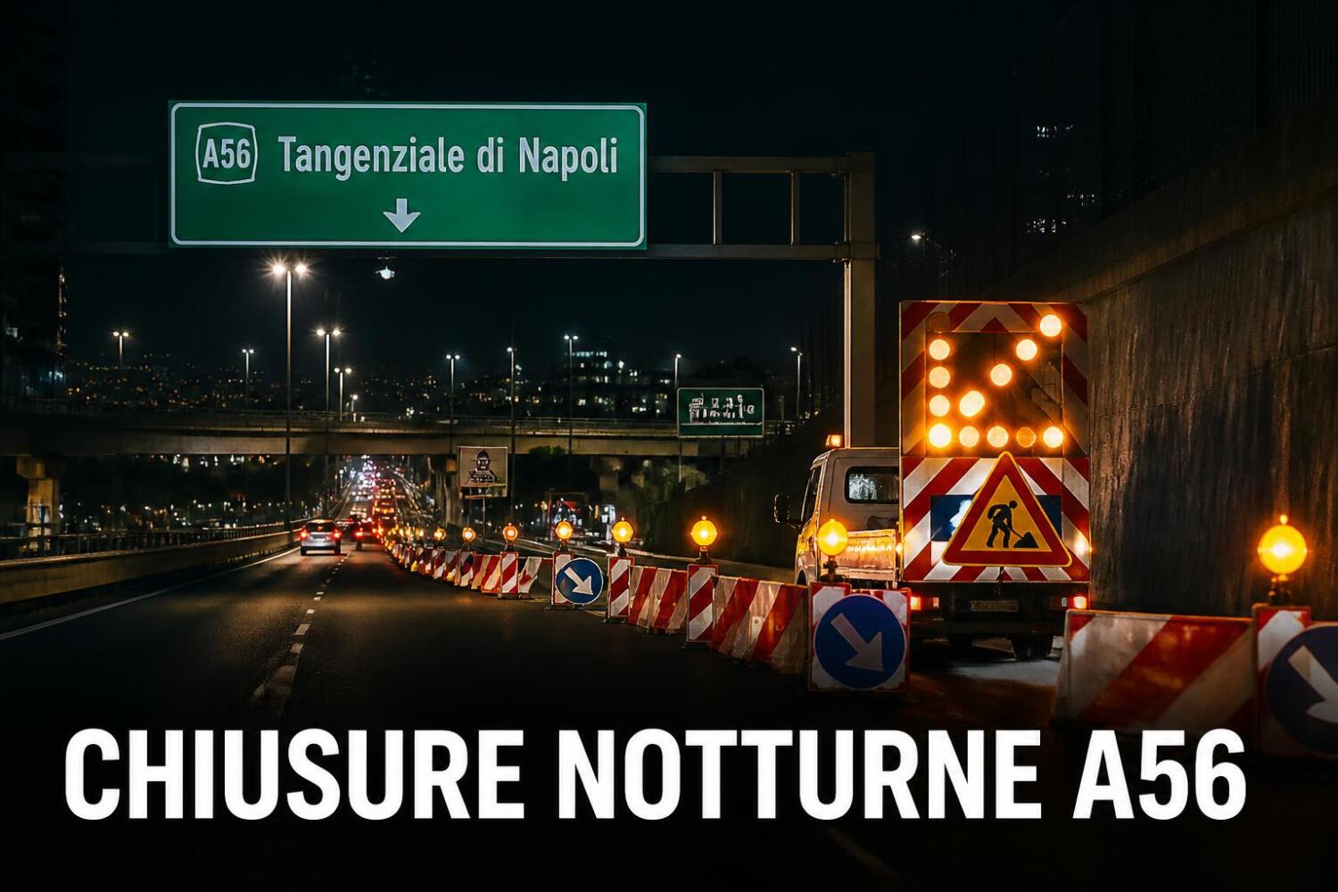 Chiusure notturne sulla Tangenziale di Napoli: il programma della settimana 31 agosto – 6 settembre