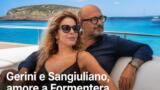Claudia Gerini e Riccardo Sangiuliano, amore a Formentera