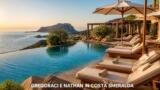 Elisabetta Gregoraci in vacanza con il figlio Nathan Falco in Costa Smeralda: gavettoni in piscina e un enorme mazzo di rose rosse