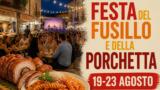 Festa del Fusillo e della Porchetta 2026 a Montoro: cinque giorni di gusto