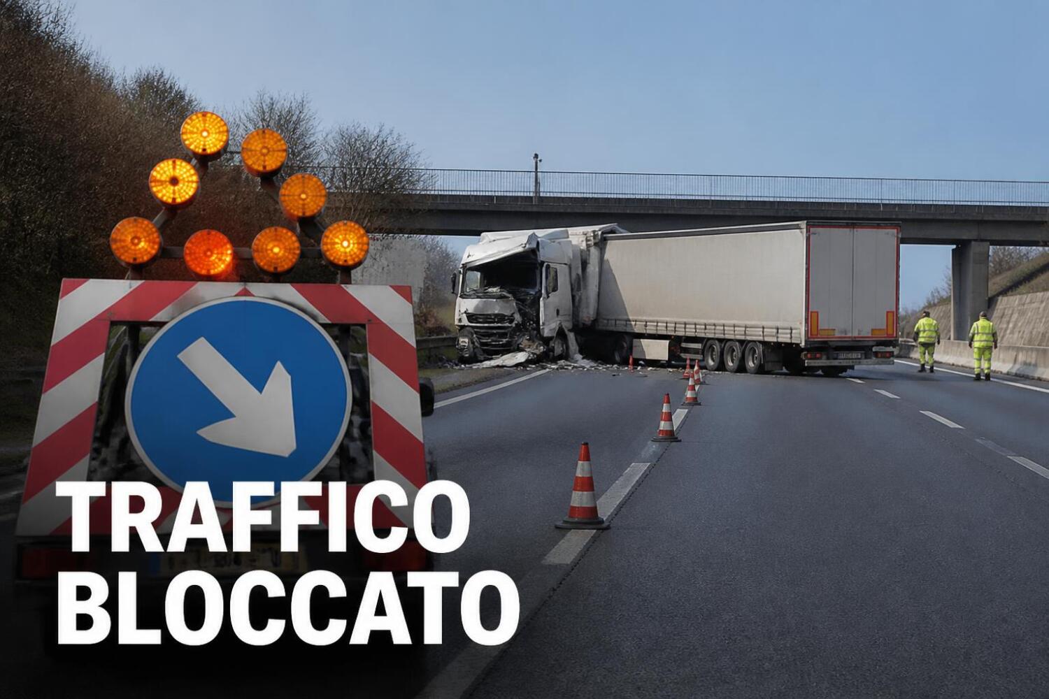 Incidente tra due tir sul raccordo Salerno-Avellino, carreggiata bloccata per ore