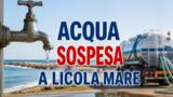 Interruzione idrica a Licola Mare, autobotte in viale dei Platani
