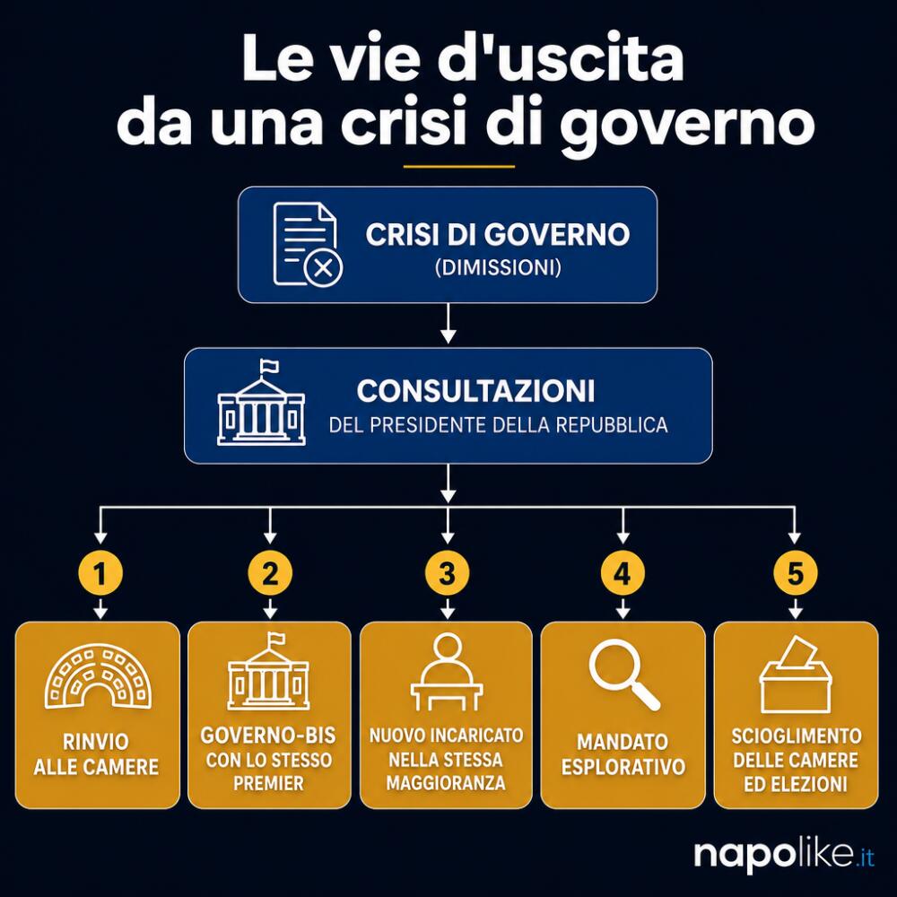 Le vie d'uscita da una crisi di governo