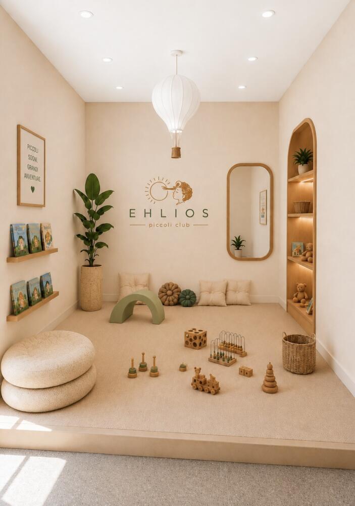 Ehlios Piccoli Club Napoli spazio neonato render