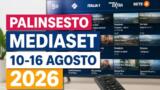 Palinsesto Mediaset dal 10 al 16 agosto 2026: prime time Canale 5, Italia 1 e Rete 4