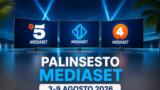 Palinsesto Mediaset dal 3 al 9 agosto 2026