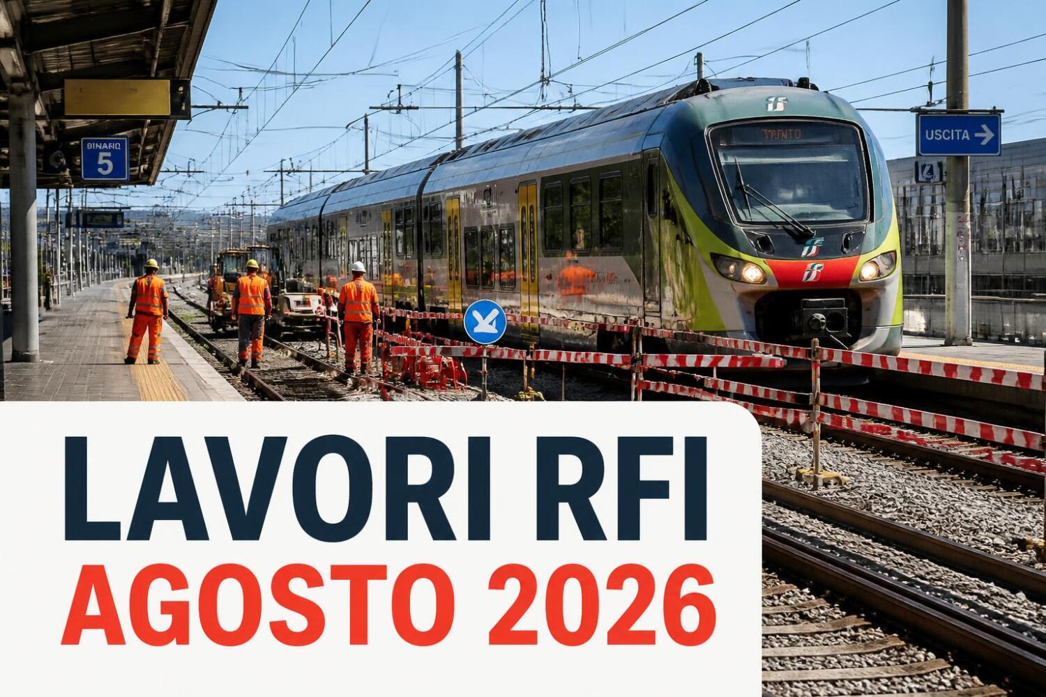 RFI, lavori di manutenzione straordinaria in Campania e Lazio: dal 1° al 30 agosto modifiche alla circolazione