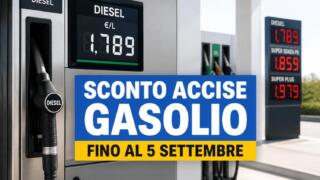 Sconto accise sul gasolio, proroga fino al 5 settembre