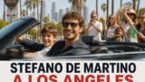 Stefano De Martino a Los Angeles con Santiago: il video virale con i fan italiani