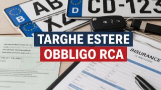 Targhe estere, obbligo di assicurazione RCA italiana