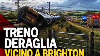 Treno deraglia vicino a Brighton: 11 feriti, due in modo grave