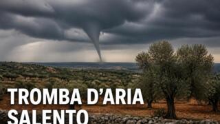 Tromba d’aria in Salento tra Soleto e Martano: paura ma nessun danno