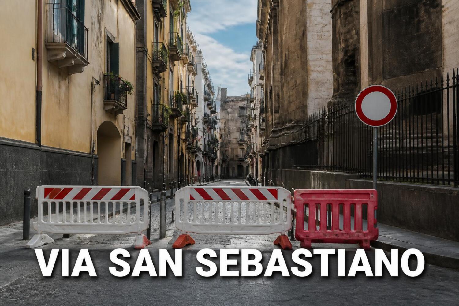 Via San Sebastiano chiusa al traffico il 19 agosto: divieto di transito per accertamenti tecnici