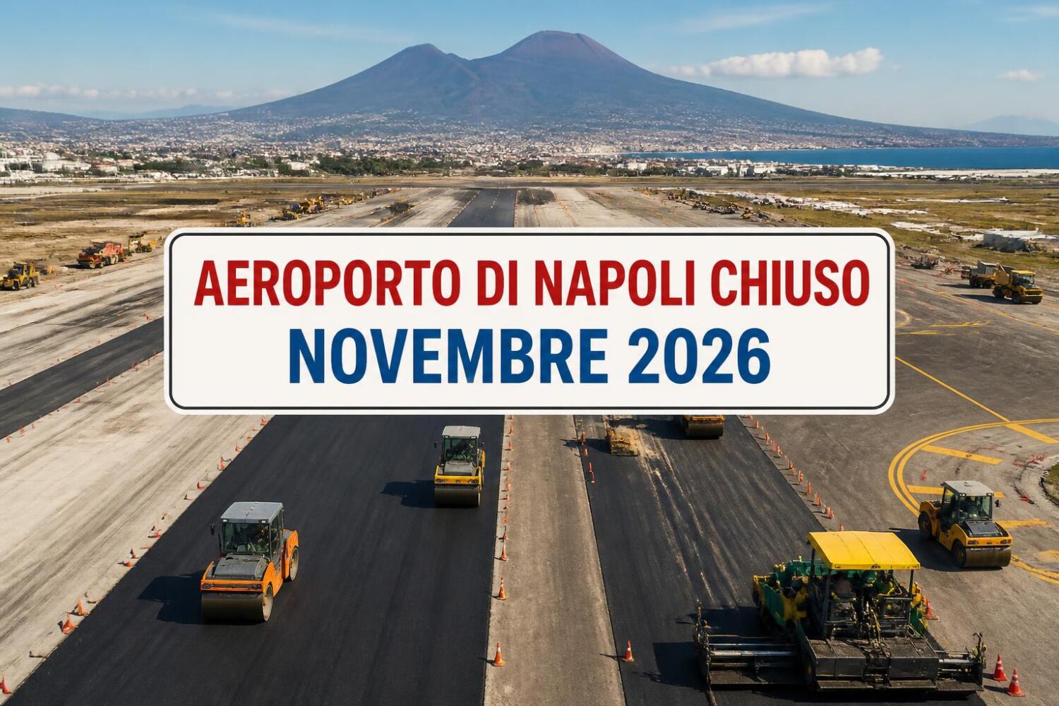 Capodichino chiuso a novembre 2026, cosa succede ai voli