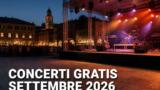 Concerti gratis a settembre 2026 in Campania: il calendario completo