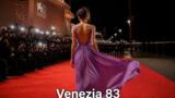 Elisabetta Gregoraci at Venice Film Festival 83: wearing a purple Scervino dress and winning the Woman of the Year award.