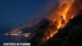 Incendio in Costiera Amalfitana, vasti fronti di fuoco: Canadair in azione tra Amalfi, Agerola e Positano