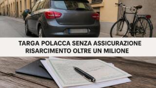 Incidente mortale con targa polacca, dovrà risarcire 1,3 milioni