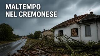 Maltempo nel Cremonese, nubifragio a Castelverde: case scoperchiate e sei persone evacuate